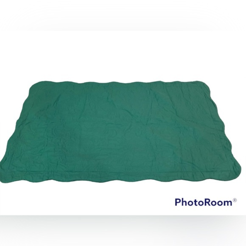 2 Shams set green pillowcase 23x36‎